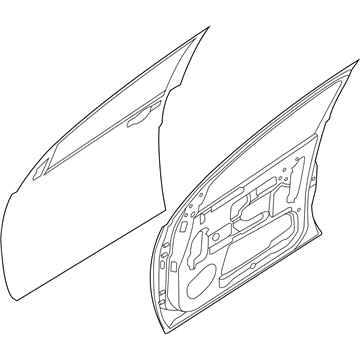 Nissan 80100-9JA0A Door Assy-Front, RH