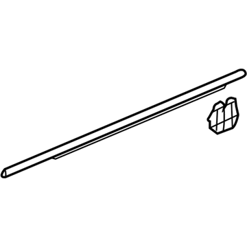 Honda 72450-SWA-A02 Molding, L. FR. Door