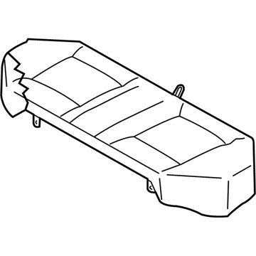 Nissan 88300-7Y302 Cushion Assy-Rear Seat