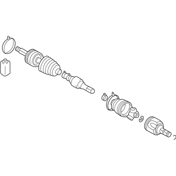 Mopar MR196740 Axle Shaft Front Right