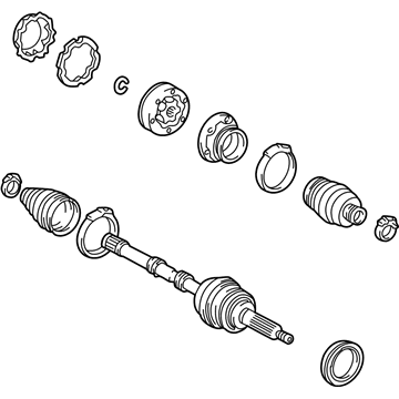 Toyota 42330-24020 Axle Shaft Assembly