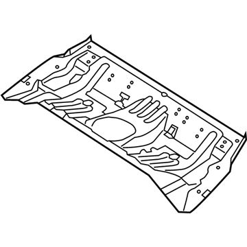 Hyundai 65512-3X000 Panel Assembly-Rear Floor, Front