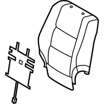Lexus 71073-6A520-B0 Front Seat Back Cover, Right (For Separate Type)