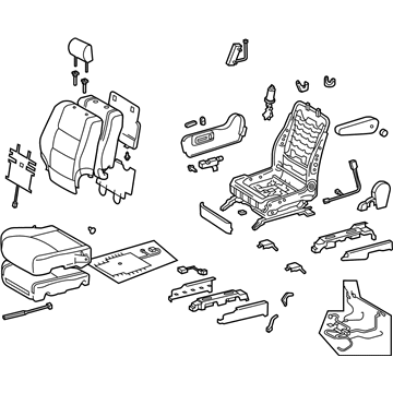 Lexus 71100-60A01-A0 Seat Assy, Front RH