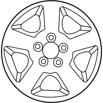 Ford 3L2Z-1007-NA Wheel, Alloy