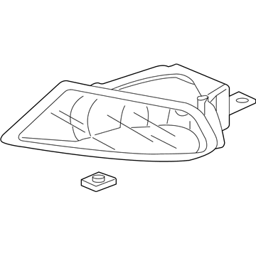 Honda 33901-SHJ-A01 Foglight Unit, Passenger Side