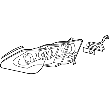 Lexus 81170-50251 Headlamp Unit Assembly, Left