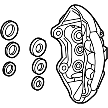 Lexus 47730-0W030 Front Passenger Disc Brake Cylinder Assembly