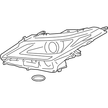 Lexus 81185-48G20 Headlamp Unit With Gas