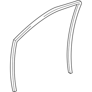 Toyota 68151-47010 Run, Front Door Glass, LH