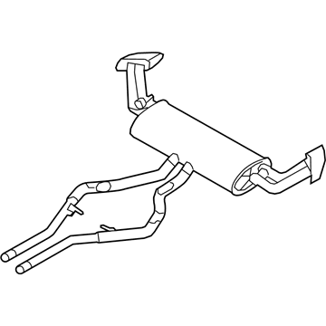 BMW 18-30-7-848-147 Rear Exhaust Flap Muffler