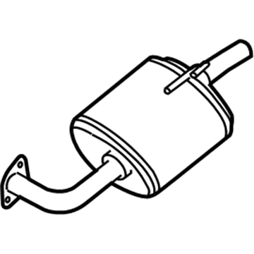 Nissan 20110-ZN50A Exhaust, Main Muffler Assembly