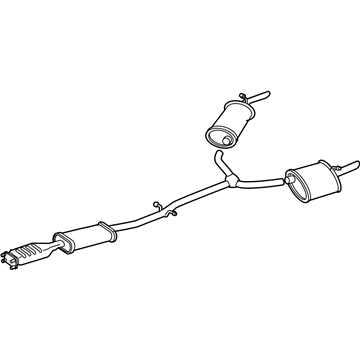 GM 25749911 Exhaust Muffler Assembly (W/ Exhaust & T/Pipe & 3W