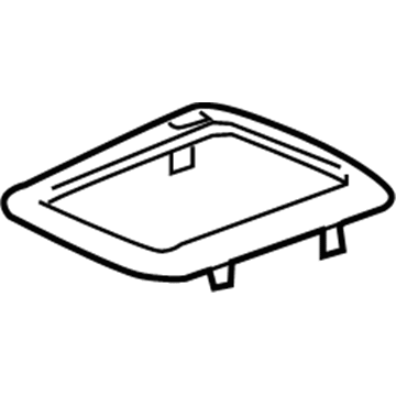 Acura 54716-SEP-A83ZB Garnish, Escutcheon (Satin Silver)