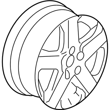 Acura 42700-SJA-A81 Disk, Aluminum Wheel (17X8J TPMS) (Asahi)