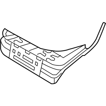 Hyundai 89101-2E000 Frame Assembly-Rear Seat Cushion, LH