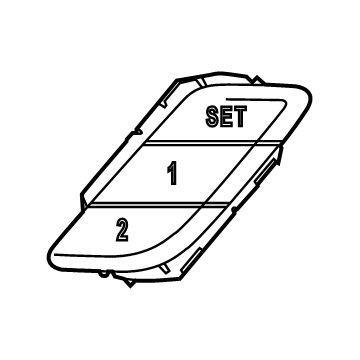 BMW 61-31-7-937-969 BUTTON SEAT MEMORY LEFT