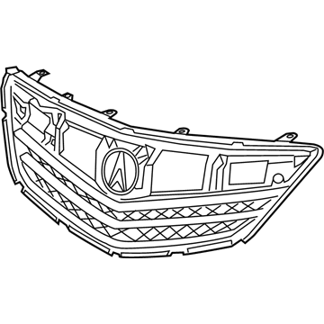 Acura 71121-TY2-H01 Base, Front Grille