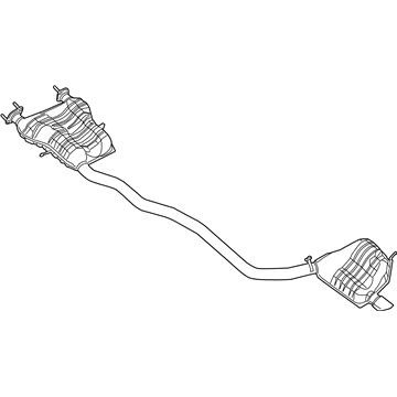 Mopar 68276641AB MUFFLER-Exhaust