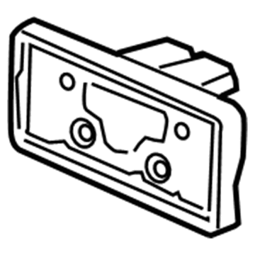 Honda 71180-SCV-A00 Base, Front License Plate