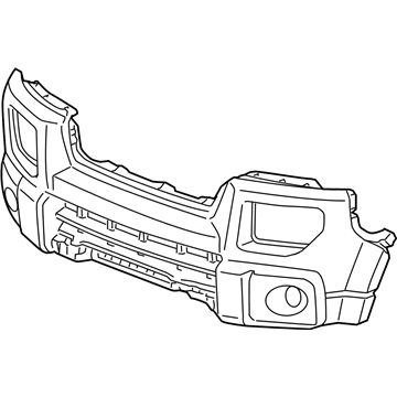 Honda 04711-SCV-A70ZZ Face, Front Bumper (Dot) (Primered)
