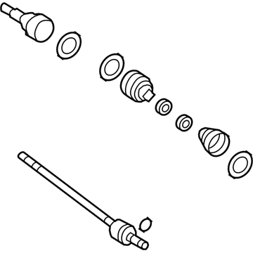 Ford 7T4Z-4K139-A Axle Assembly