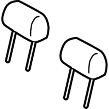 Nissan 86430-1FA1A Headrest Assy-Rear Seat