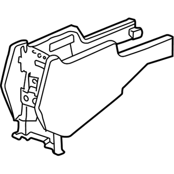 Acura 83401-SZ3-013ZA Console, Rear (Quartz Gray)