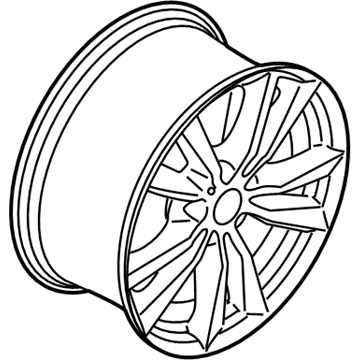 BMW 36-11-6-853-952 Light Alloy Disc Wheel Reflexsilber