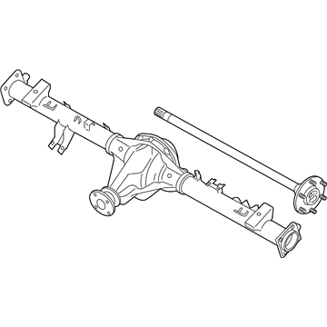 Nissan 43003-EA00A Rear Axle Assembly, W/O Brake