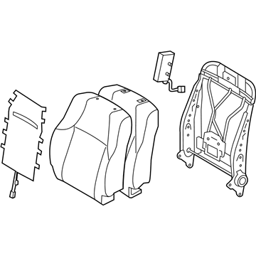Toyota 71430-3G490-C7 Seat Back Assembly