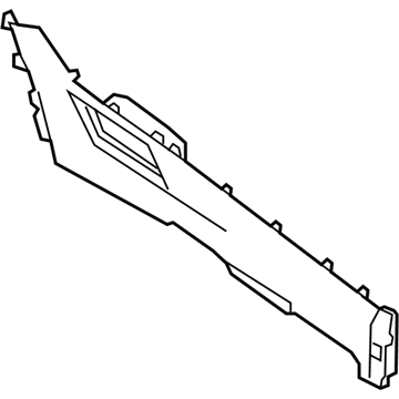 Nissan 96907-5AA0B FINISHER-Console, RH