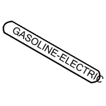 Honda 75765-S5B-A01ZA Sticker, RR. (Typevb) (Gasoline-Electric)