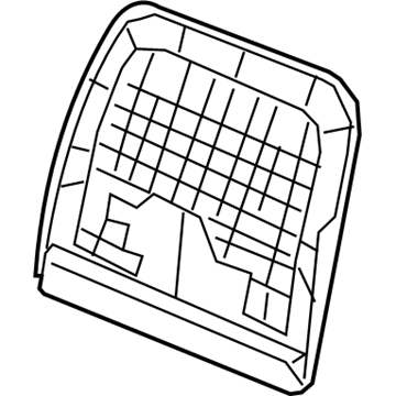 Infiniti 87640-3JA4A Board Assembly Front Seat Back_Single Pocket