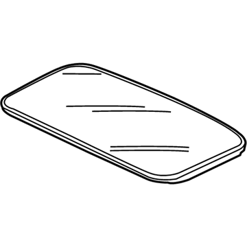 Honda 70200-T0G-A02 Glass Assembly, Roof