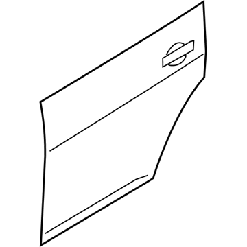 Nissan 82152-EL030 Panel-Rear Door, Outer RH