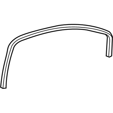 GM 20864019 Weatherstrip Asm-Front Side Door Window Inner