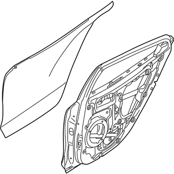Hyundai 77004-J3000 Panel Assembly-Rear Door, RH