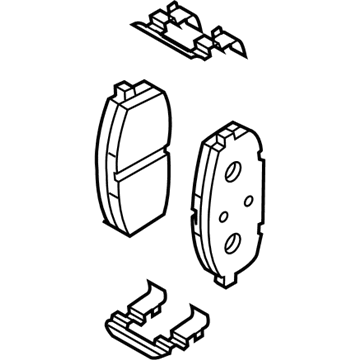 Hyundai 58101-G3A00 Front Disc Brake Pad Kit