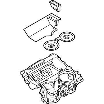 BMW 51-16-5-A01-0B0 STORAGE TRAY, CUP HOLDER, CE