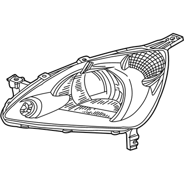 Honda 33151-S9A-A01 Headlight Unit, Driver Side