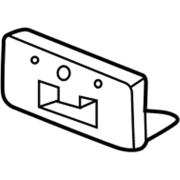 Honda 71145-SDN-A10 Base, Front License Plate