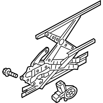 Infiniti 82700-5NA0A Right Door Window Regulator Assembly