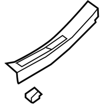 Hyundai 85885-3M000-BR Trim Assembly-Rear Door Scuff RH