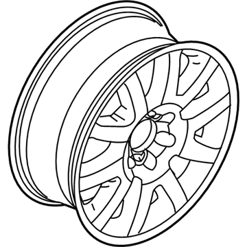 Ford DL3Z-1007-E Wheel, Alloy