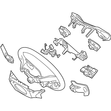 Kia 561002TGA1VA Steering Wheel Assembly