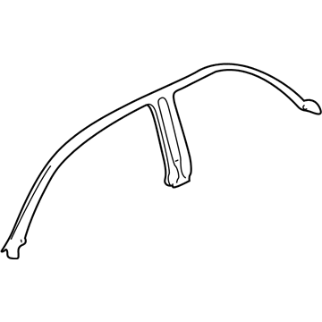 Lexus 62381-33030 Weatherstrip, Roof Side Rail, RH