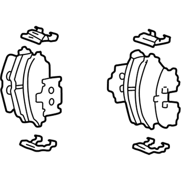 Hyundai 58101-38A60 Front Disc Brake Pad Kit