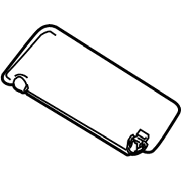 Nissan 96400-9BF0A Right Sun Visor Assembly