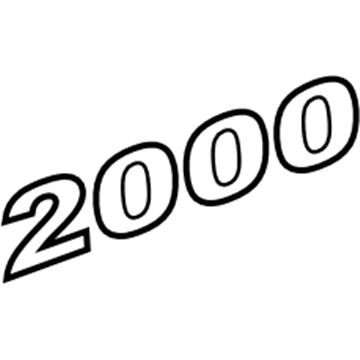 Honda 75711-S2A-000 Emblem Set, Side (2000)